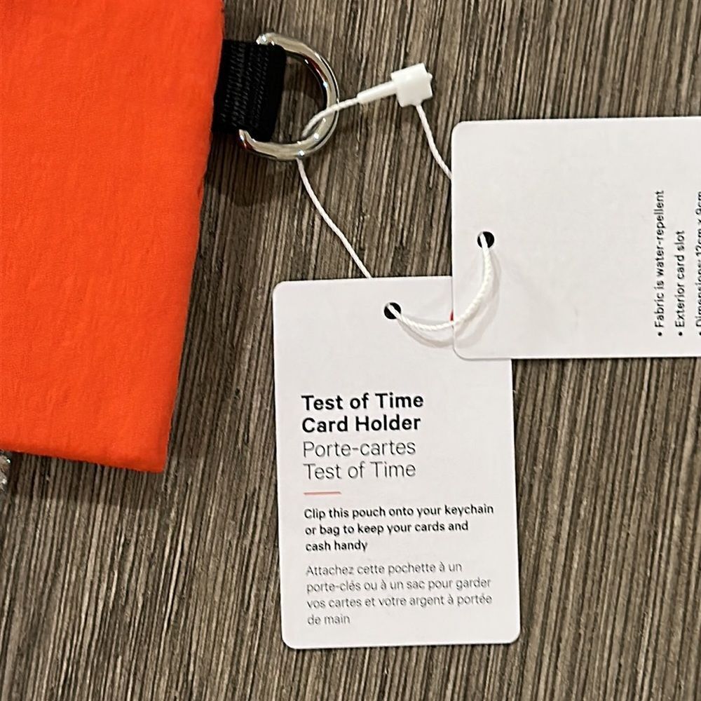 Lululemon Test of Time Card Holder Autumn Red NWT UNISEX - Picture 2 of 6